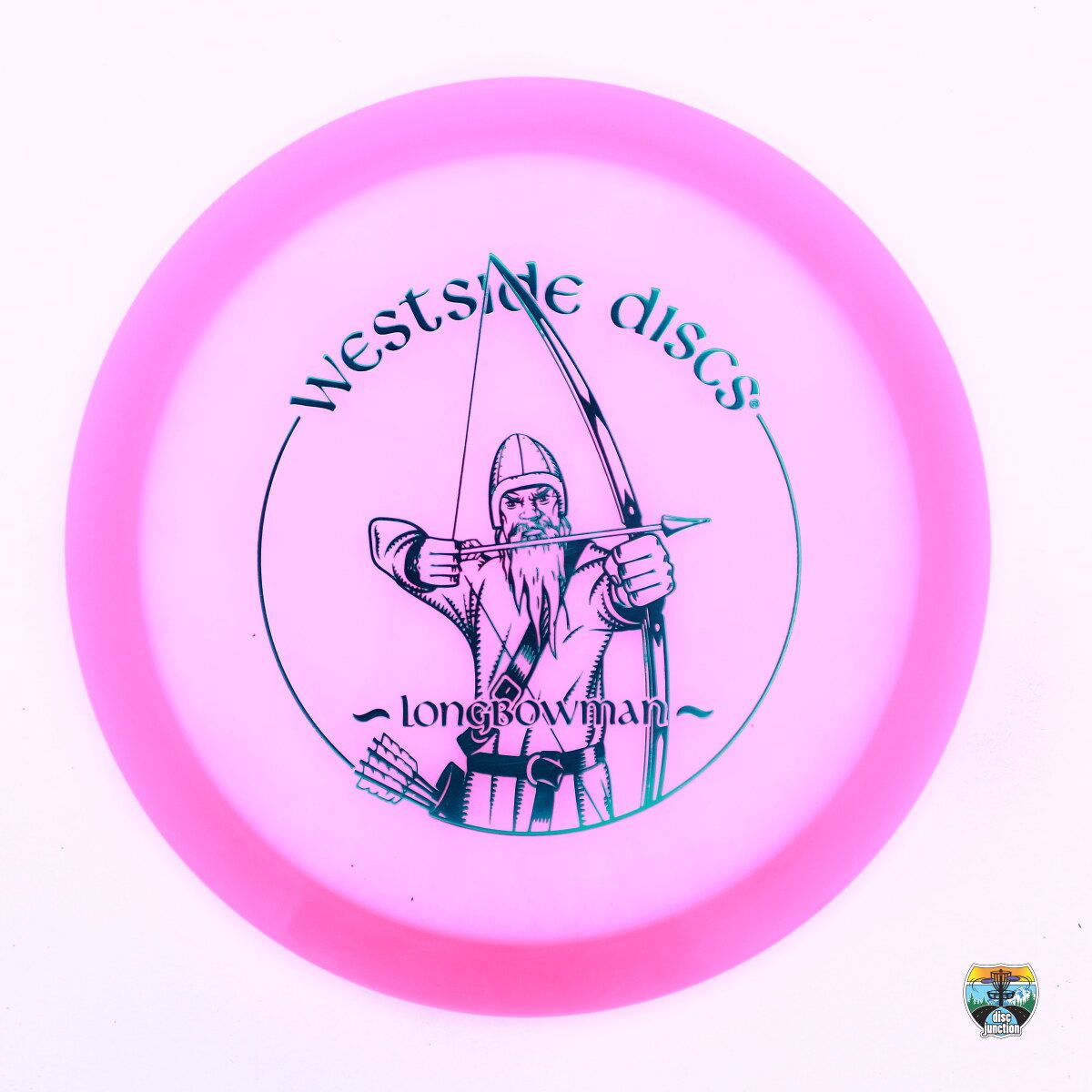 Westside Discs VIP-Ice Longbowman, Manufacturer Weight Range: 173+ Grams, Color: Pink, Serial Number: 0000-0110