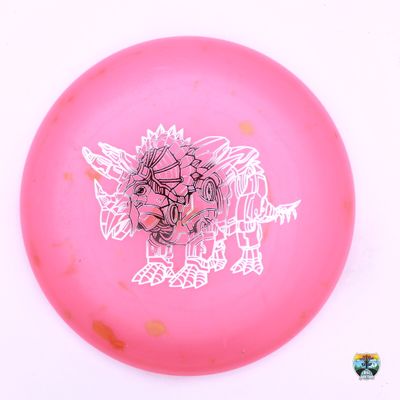 Dino Discs Egg Shell Triceratops, Manufacturer Weight Range: 150- Grams, Color: Pink, Serial Number: 0249-0030