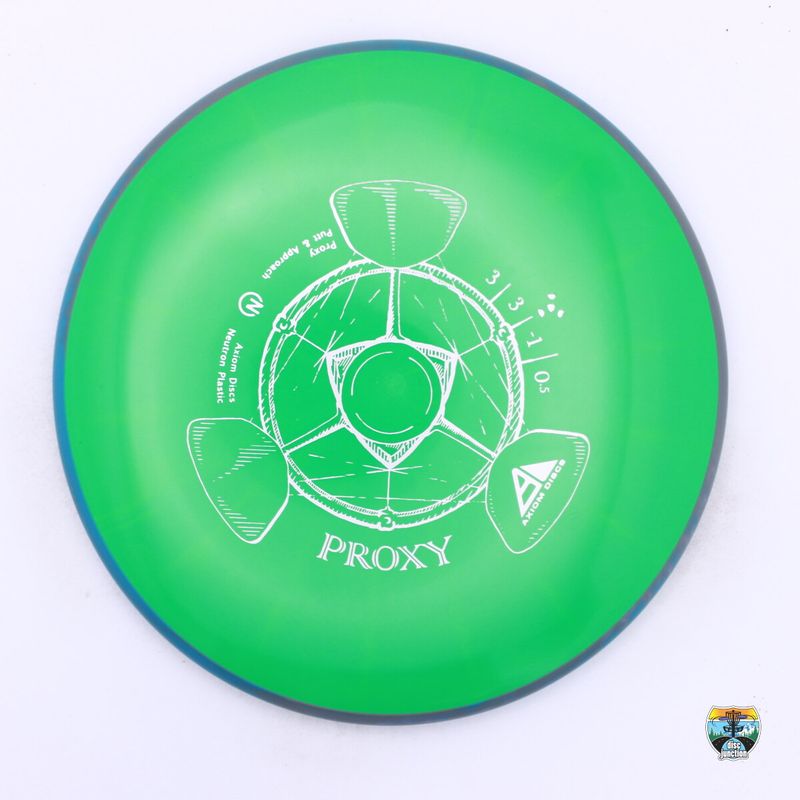 Axiom Neutron Proxy, Manufacturer Weight Range: 170-175 Grams, Color: Green/Blue, Serial Number: 0252-0127