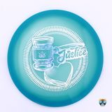 Dynamic Discs Lucid Moonshine Justice 2024 Team Series Ty Love, Manufacturer Weight Range: 173+ Grams, Color: Blue, Serial Number: 0257-0013