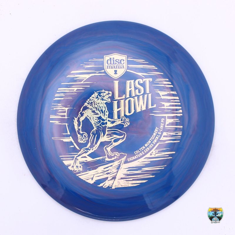 Discmania Swirly S-Line PD Signature Series Colton Montgomery Last Howl, Manufacturer Weight Range: 173+ Grams, Color: Blue, Serial Number: 0257-0001