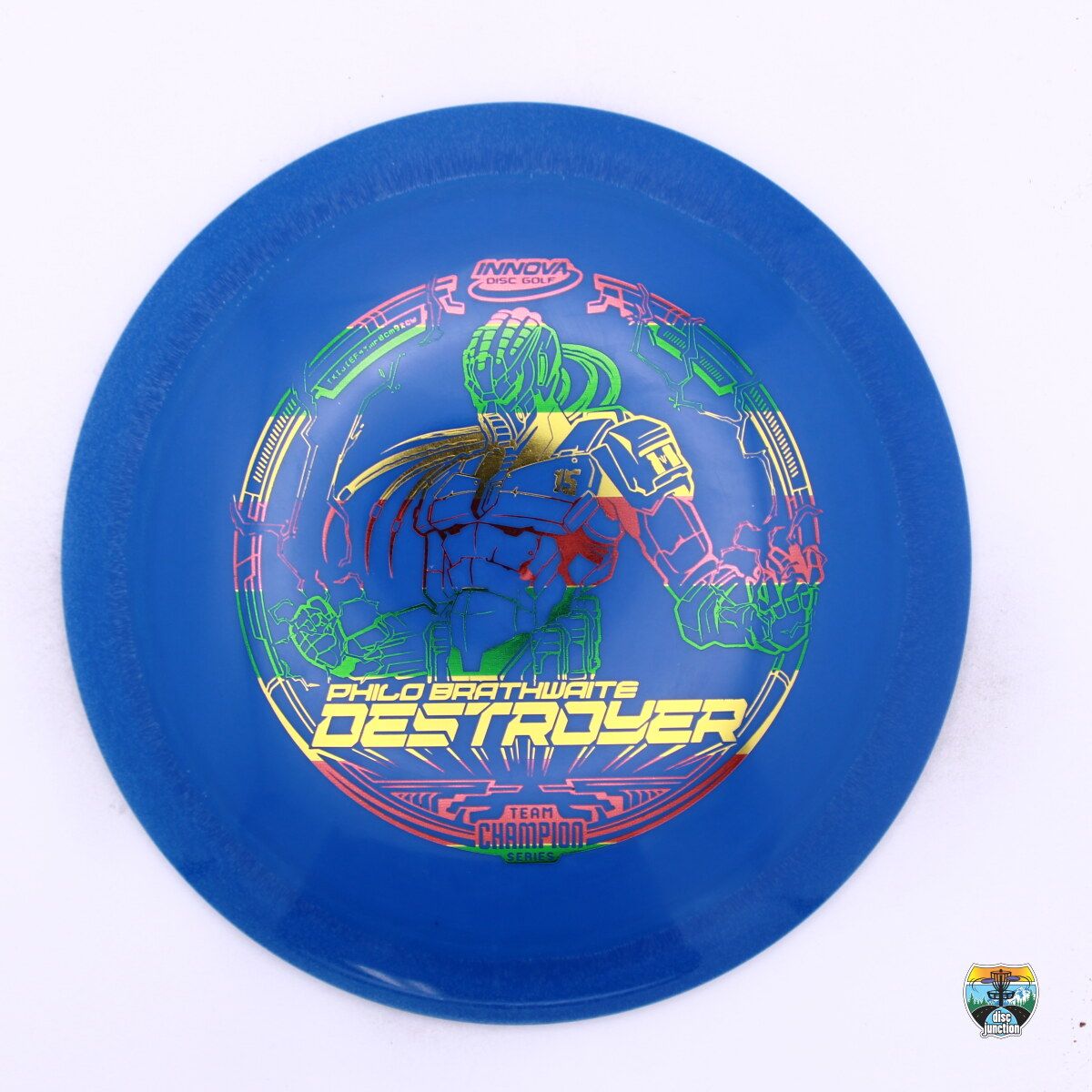 Innova Star Destroyer 2021 Team Champion Tour Series Philo Brathwaite, Manufacturer Weight Range: 170-172 Grams, Color: Blue, Serial Number: 0000-0262