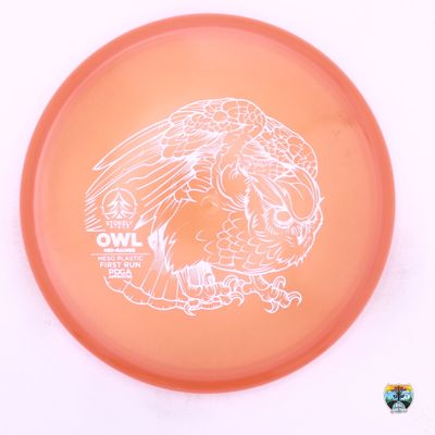 Stokely Discs - Meso Owl First Run, Manufacturer Weight Range: 173-175 Grams, Color: Orange, Serial Number: 0382-0029