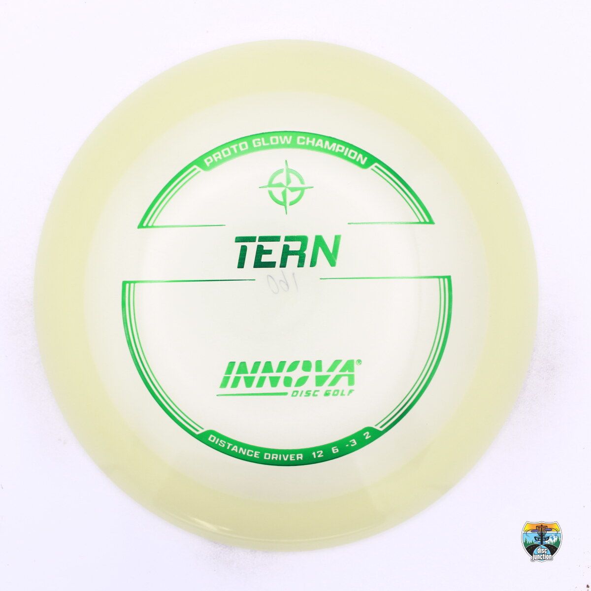 Innova Champion Proto Glow Tern, Manufacturer Weight Range: 160-164 Grams, Color: Glow, Serial Number: 0389-0057