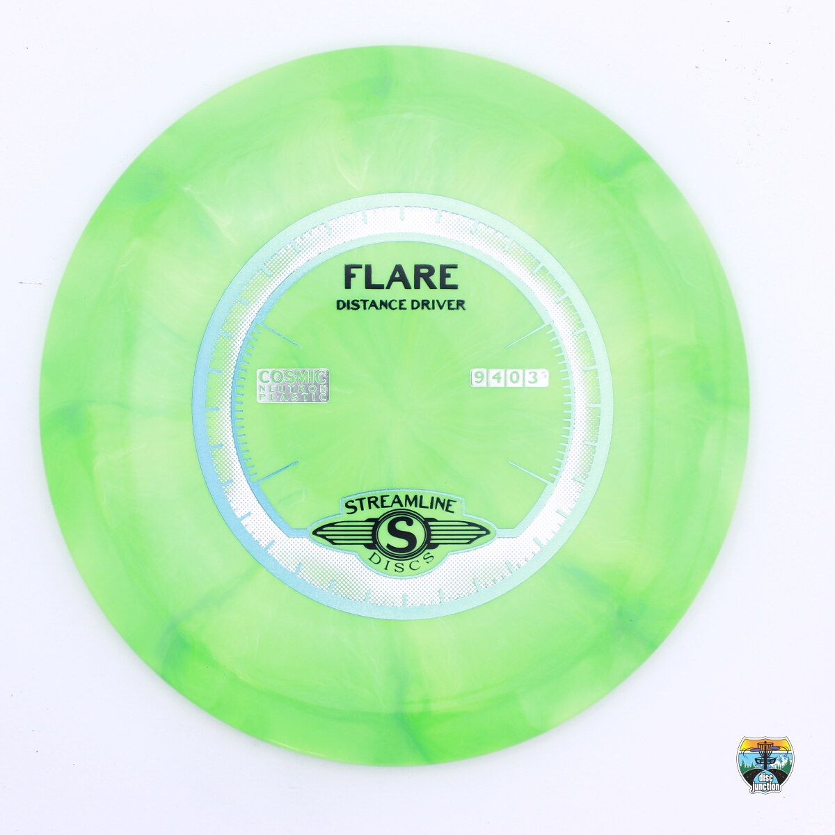 Streamline Cosmic Neutron Flare, Manufacturer Weight Range: 165-169 Grams, Color: Green, Serial Number: 0401-0547