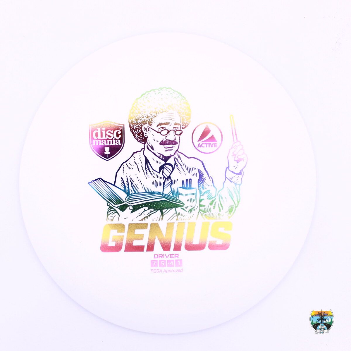 Discmania Active Genius, Manufacturer Weight Range: 165-170 Grams, Color: White, Serial Number: 0003-0098