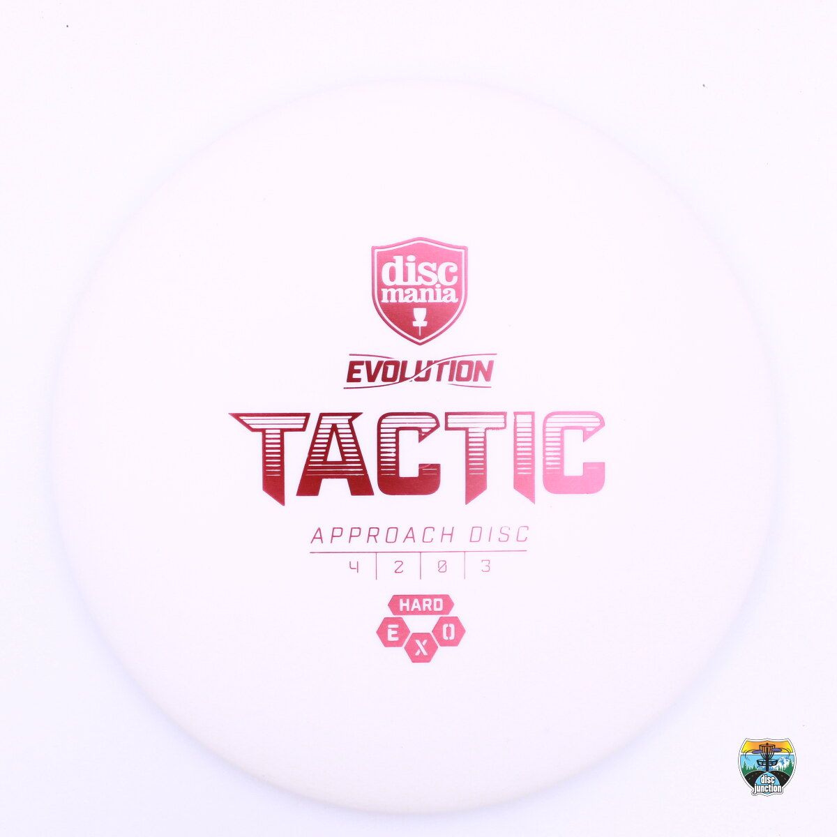 Discmania Hard Exo Evolution Tactic, Manufacturer Weight Range: 173-176 Grams, Color: White, Serial Number: 0003-0200