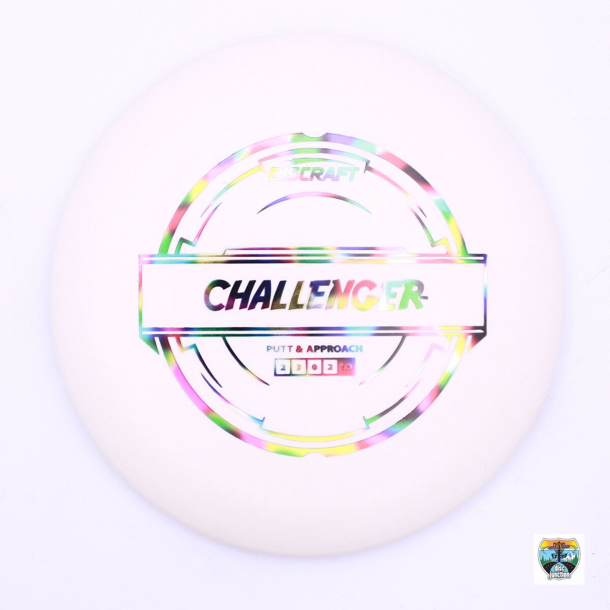 Discraft Putter Line Challenger, Manufacturer Weight Range: 170-172 Grams, Color: White, Serial Number: 0001-0184
