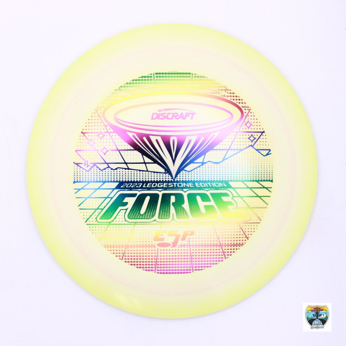 Discraft ESP Lite Force Ledgestone Edition 2023, Manufacturer Weight Range: 164-166 Grams, Color: Yellow, Serial Number: 0007-0445