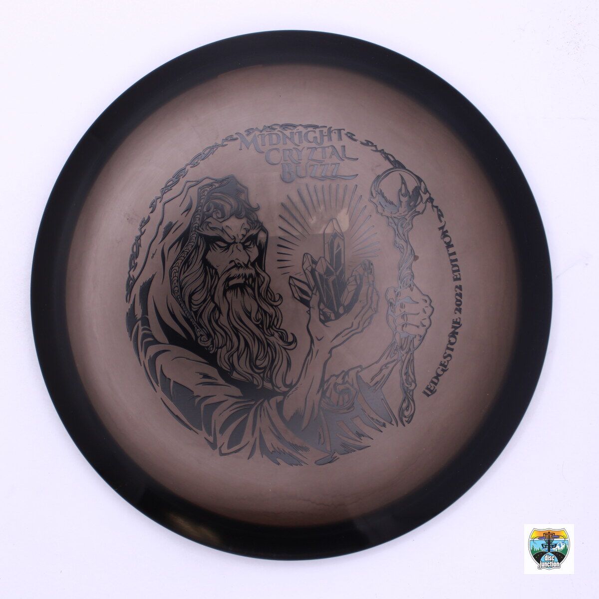 Discraft Midnight CryZtal Buzzz Ledgestone Edition 2022, Manufacturer Weight Range: 177+ Grams, Color: Black, Serial Number: 0007-0390