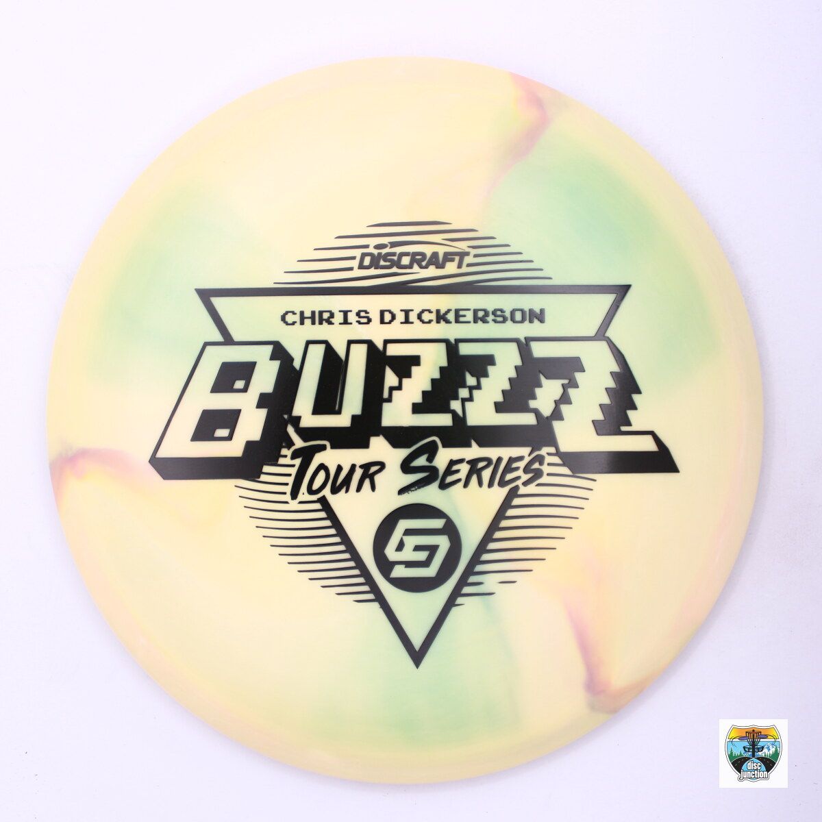 Discraft ESP Swirl Buzzz 2022 Tour Series Chris Dickerson, Manufacturer Weight Range: 177+ Grams, Color: Yellow, Serial Number: 0001-1153