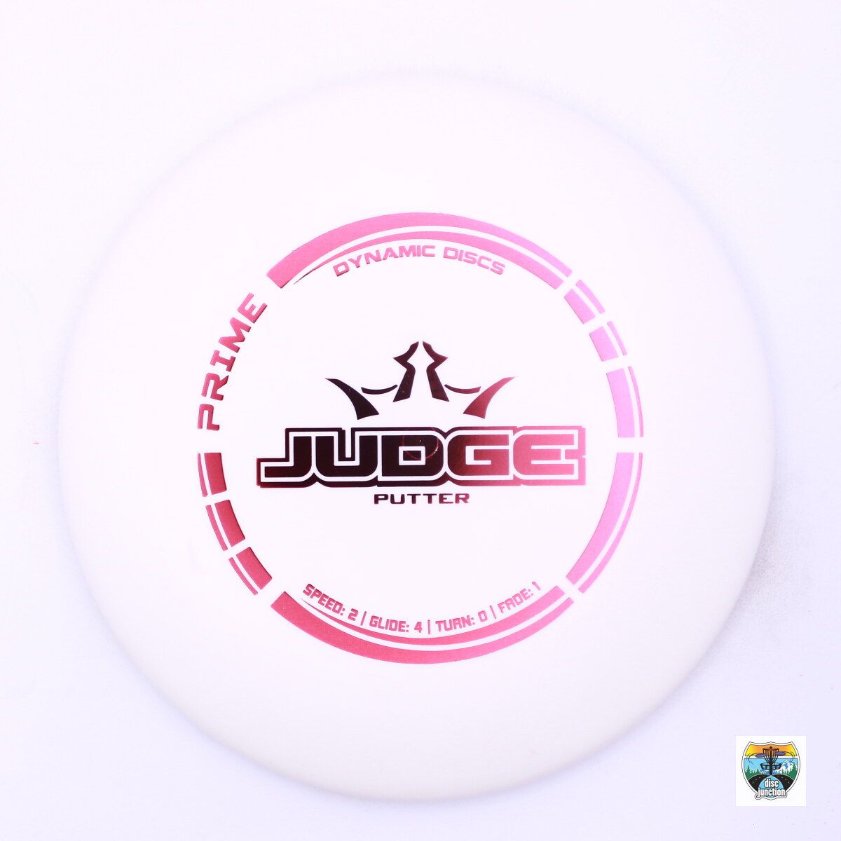 Dynamic Discs Prime Judge, Manufacturer Weight Range: 173-176 Grams, Color: White, Serial Number: 0002-0687