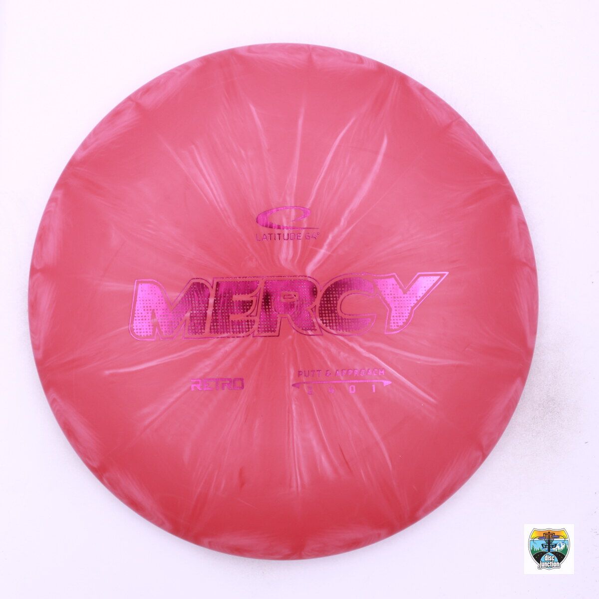 Latitude 64° Retro Burst Mercy, Manufacturer Weight Range: 173-176 Grams, Color: Red, Serial Number: 0002-1074
