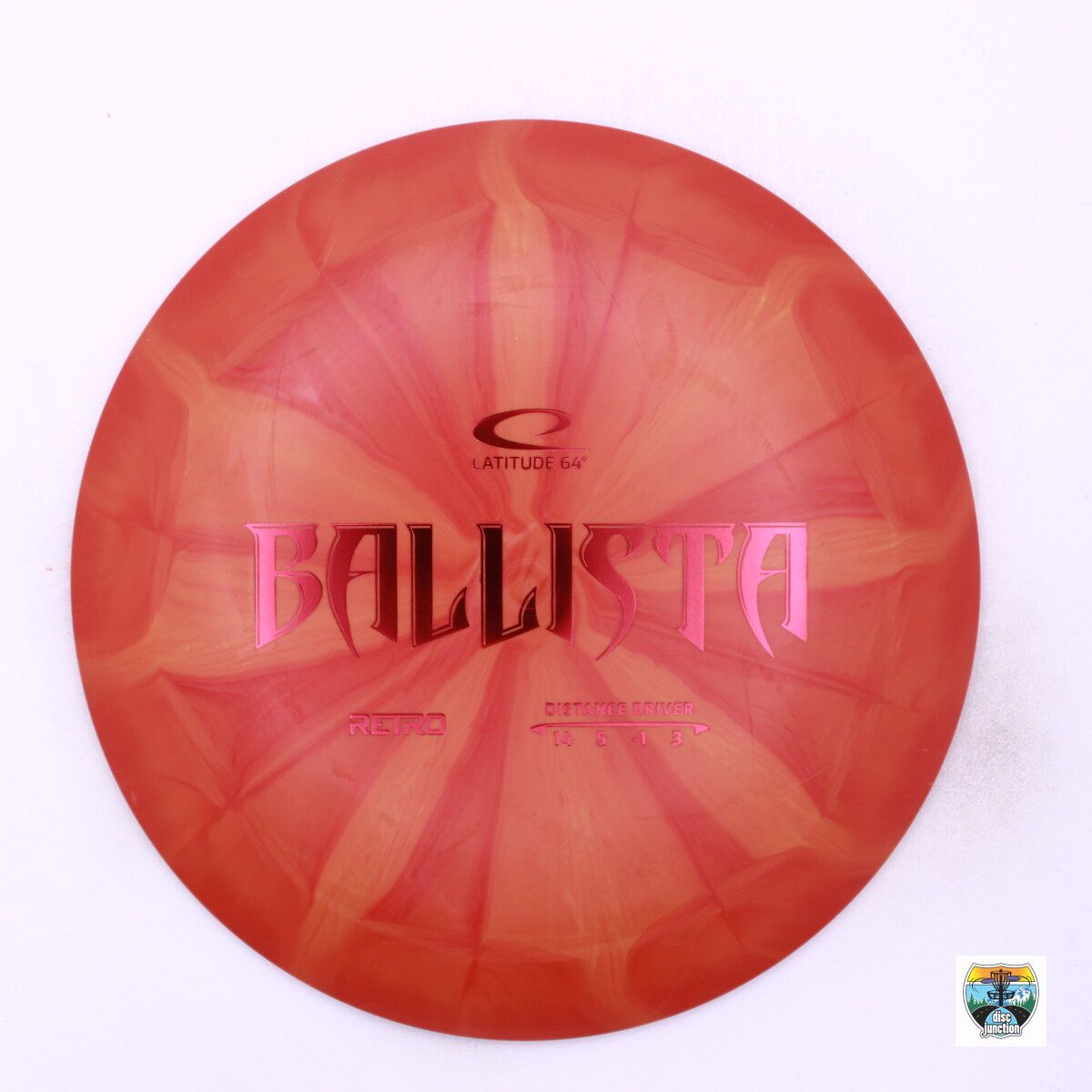 Latitude 64° Retro Burst Ballista, Manufacturer Weight Range: 173-176 Grams, Color: Orange, Serial Number: 0002-1052