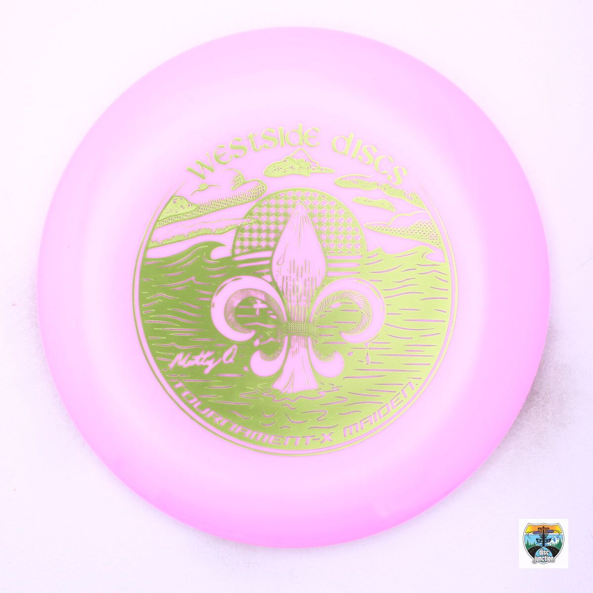 Westside Discs Tournament-X Maiden 2022 Team Series Matt Orum, Manufacturer Weight Range: 173-176 Grams, Color: Pink, Serial Number: 0002-1200