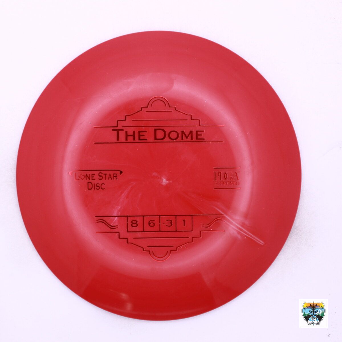 Lone Star Disc Bravo The Dome, Manufacturer Weight Range: 173-176 Grams, Color: Red, Serial Number: 0010-0719