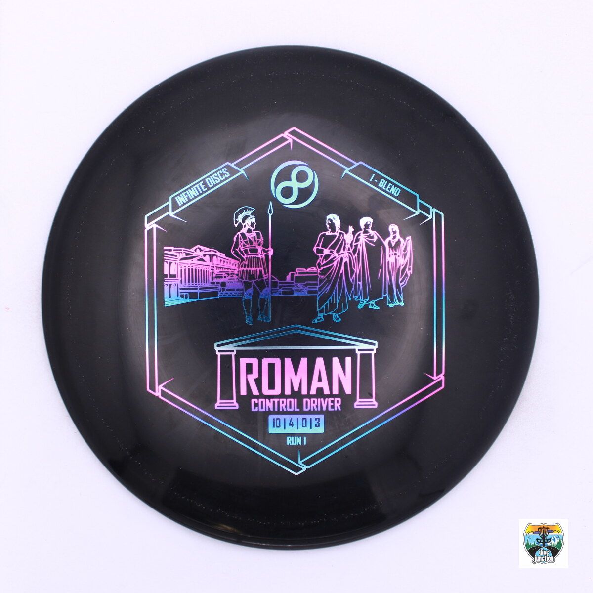 Infinite Discs I-Blend Roman, Manufacturer Weight Range: 170-172 Grams, Color: Black, Serial Number: 0029-0097