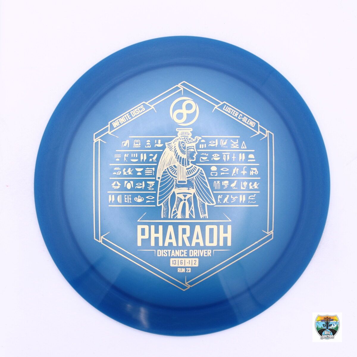 Infinite Discs Luster C-Blend Pharaoh, Manufacturer Weight Range: 170-172 Grams, Color: Blue, Serial Number: 0029-0109