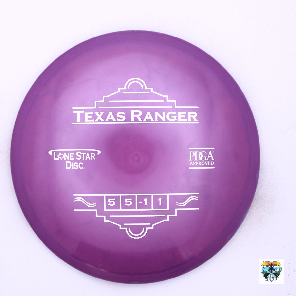 Lone Star Disc Lima Texas Ranger, Manufacturer Weight Range: 150-159 Grams, Color: Purple, Serial Number: 0010-0847