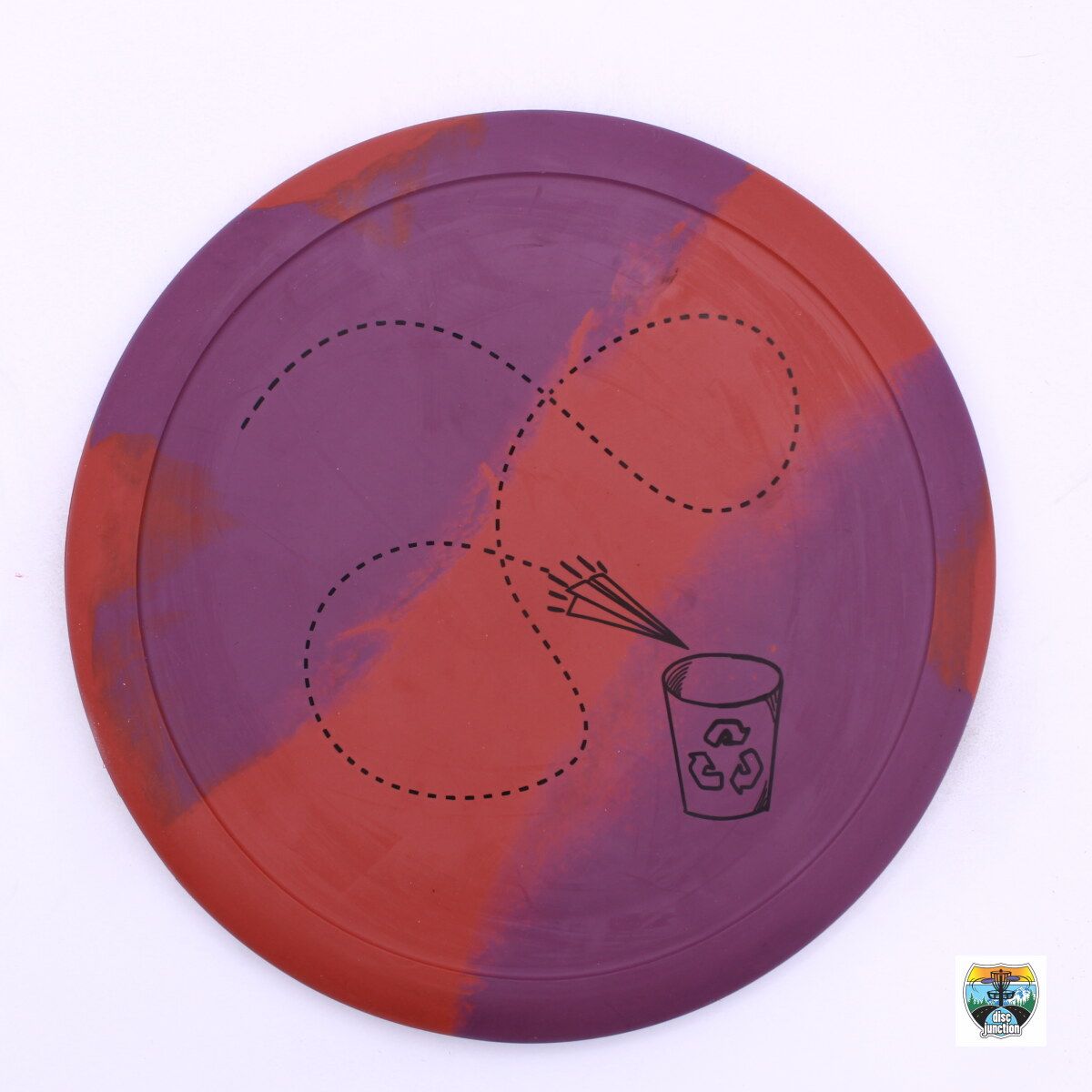 Elevation Disc Golf ecoFLEX Interceptor, Manufacturer Weight Range: 169-172 Grams, Color: Venom (Purple/Red), Serial Number: 0046-0015