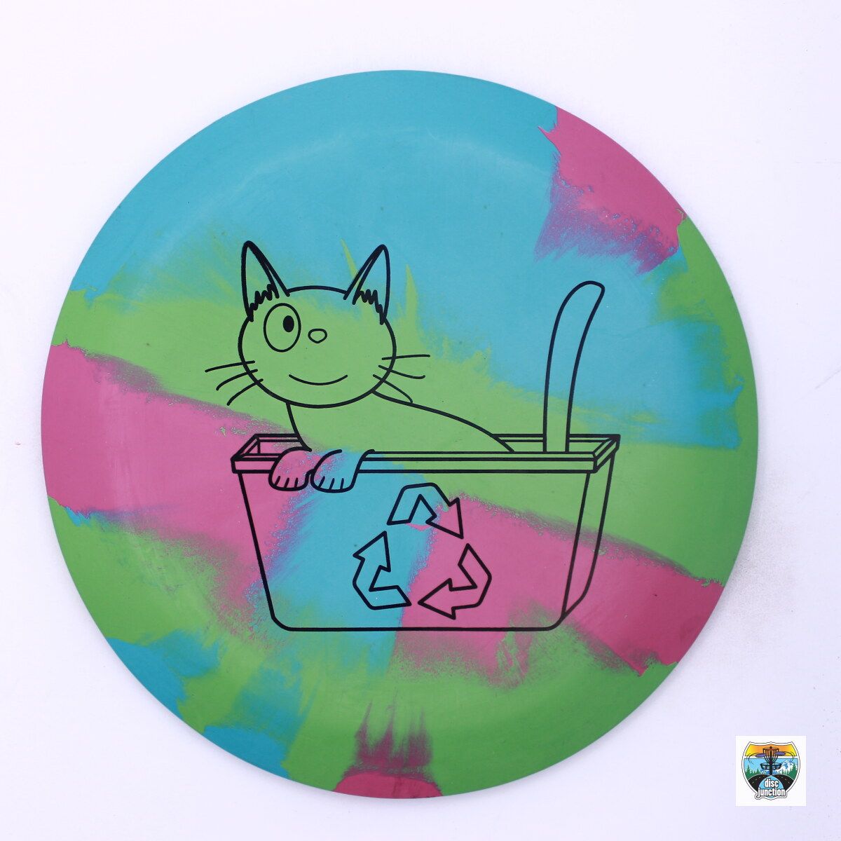 Elevation Disc Golf ecoFLEX Binx, Manufacturer Weight Range: 173-175 Grams, Color: Tidepool (Blue/Green/Pink), Serial Number: 0046-0008