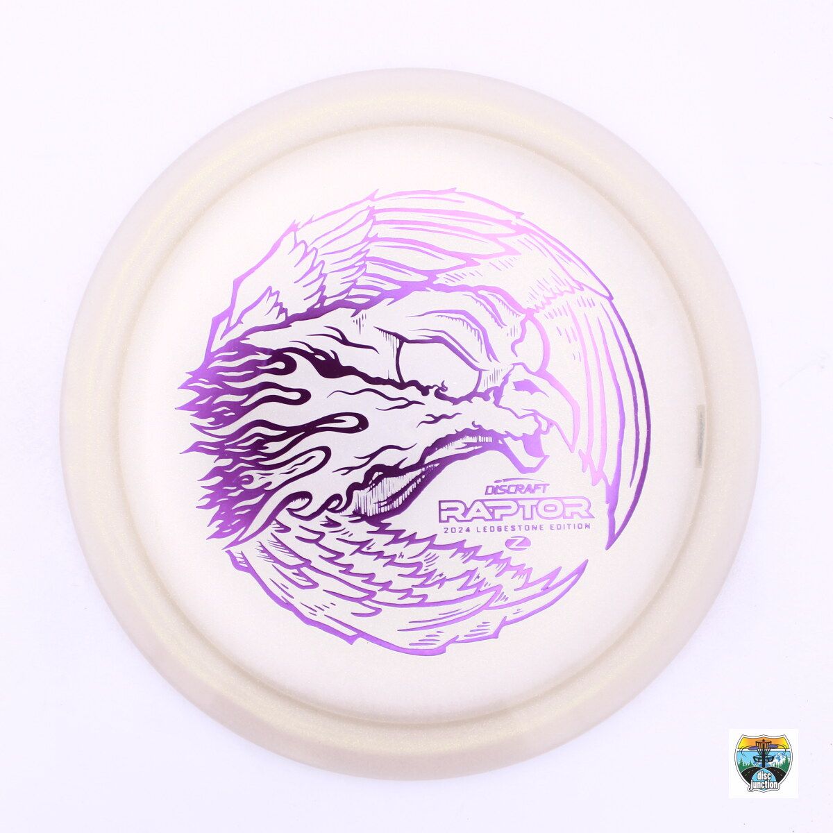 Discraft Z Colorshift Raptor Ledgestone Edition 2024 Preseason, Manufacturer Weight Range: 173-174 Grams, Color: White, Serial Number: 0098-0008