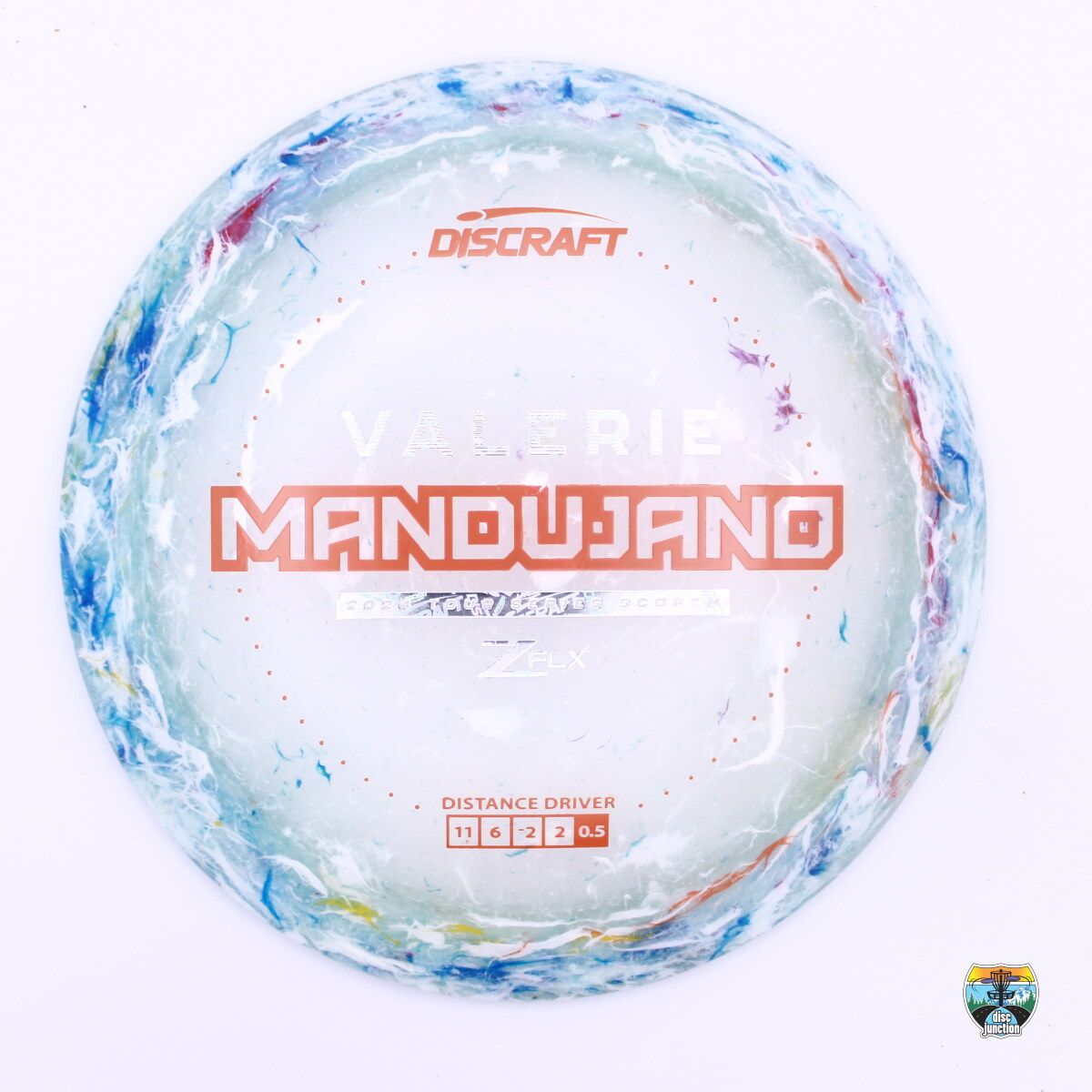 Discraft Jawbreaker Z FLX Scorch 2024 Tour Series Valerie Mandujano, Manufacturer Weight Range: 173-174 Grams, Color: Multi, Serial Number: 0177-0056