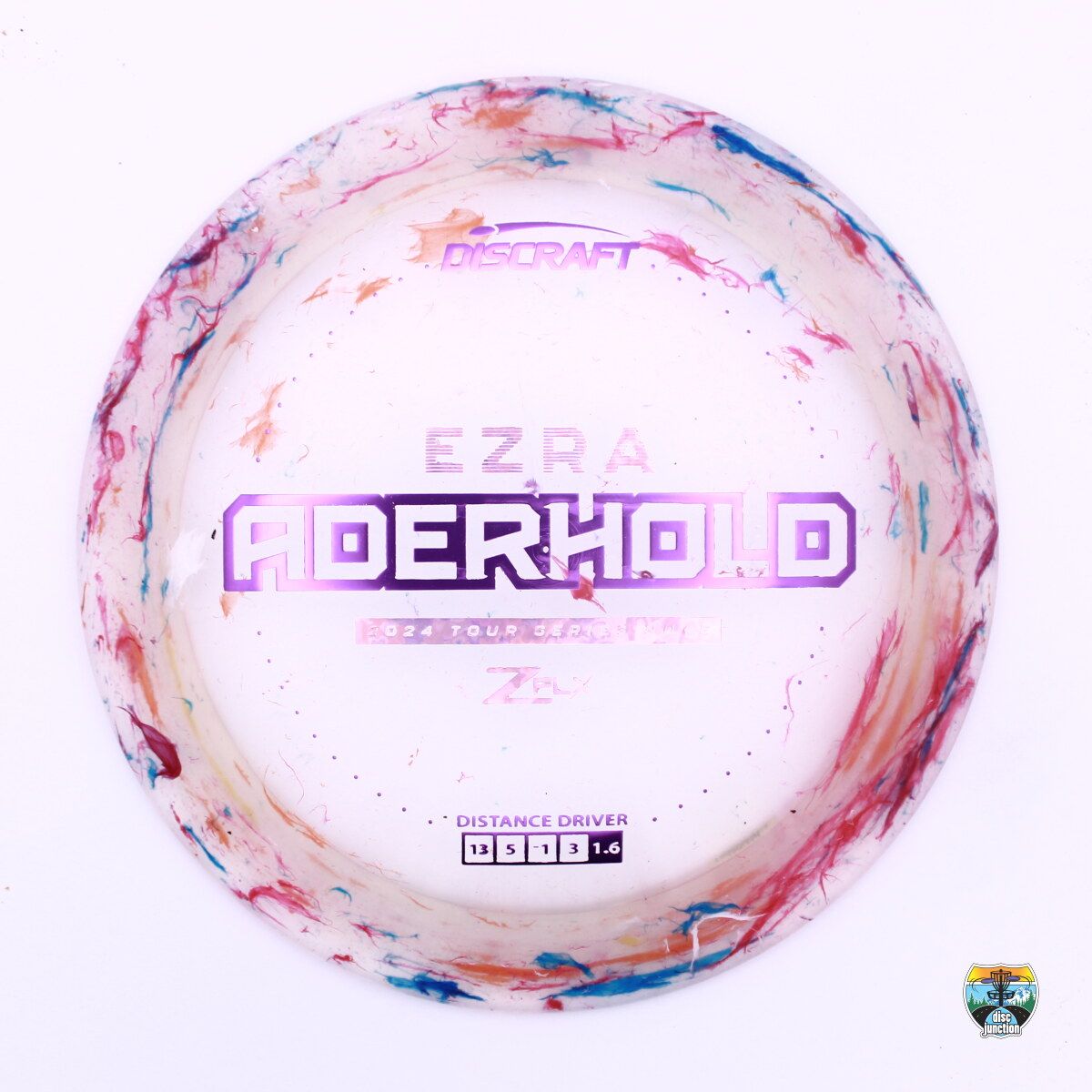 Discraft Jawbreaker Z FLX Nuke 2024 Tour Series Ezra Aderhold, Manufacturer Weight Range: 173-174 Grams, Color: Multi, Serial Number: 0177-0036