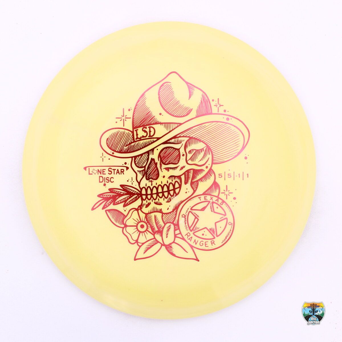 Lone Star Disc Alpha Texas Ranger, Manufacturer Weight Range: 170-172 Grams, Color: Yellow, Serial Number: 0236-0013