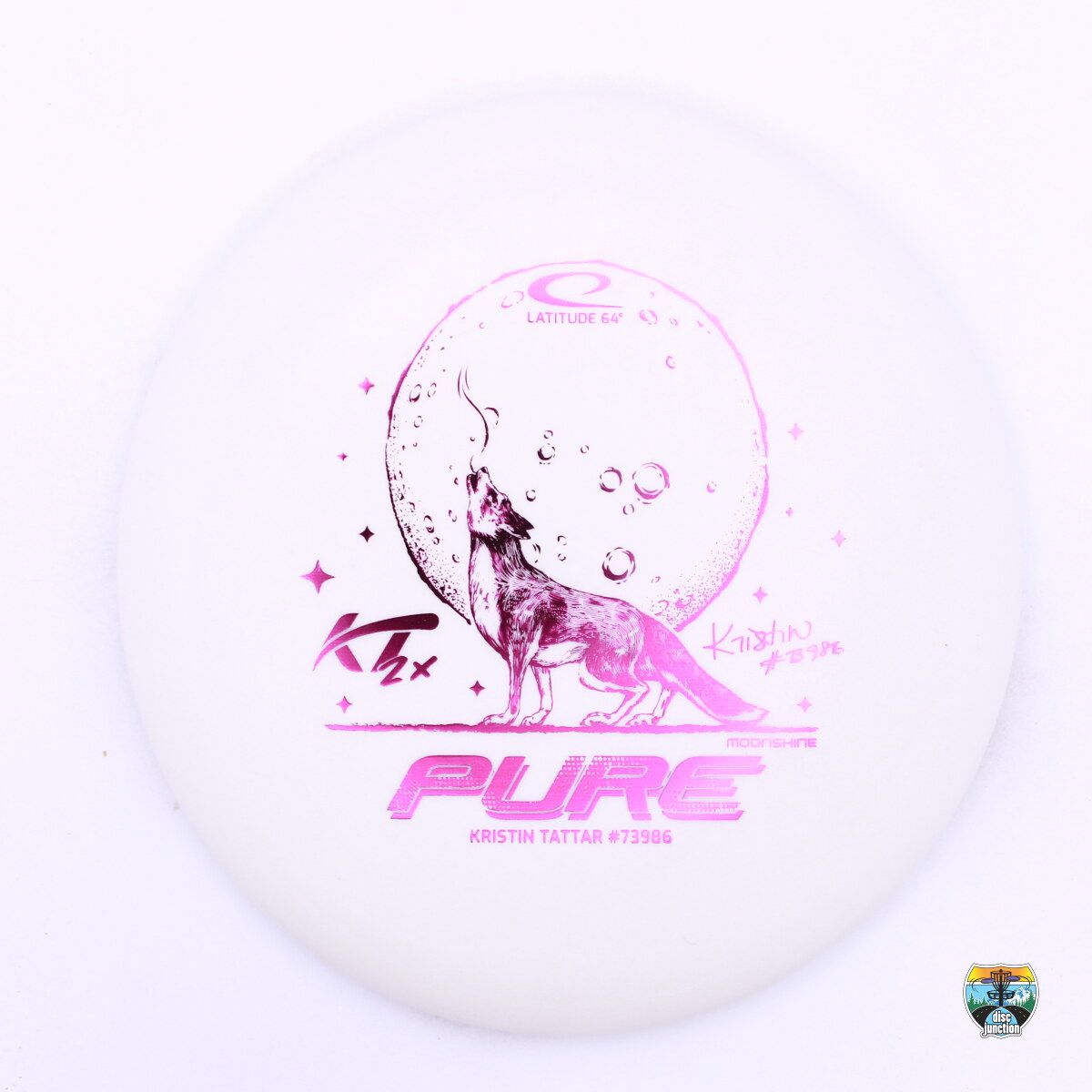 Latitude 64° Zero Medium Moonshine Pure 2024 Team Series Kristin Tattar 2x, Manufacturer Weight Range: 173+ Grams, Color: White, Serial Number: 0212-0019