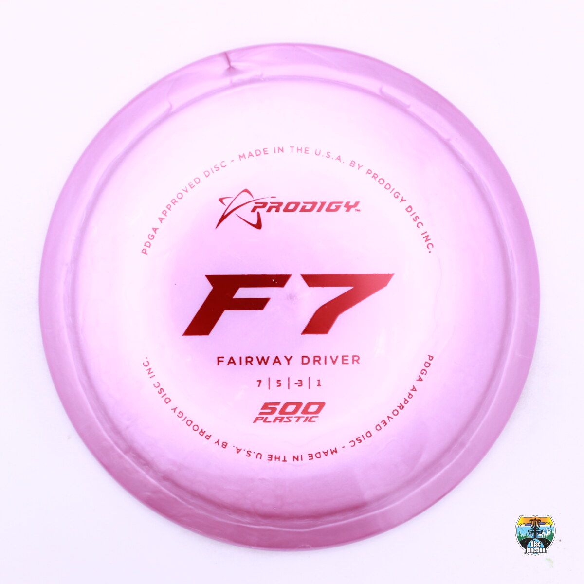 Prodigy 500 F7, Manufacturer Weight Range: 170-176 Grams, Color: Pink, Serial Number: 0211-0151