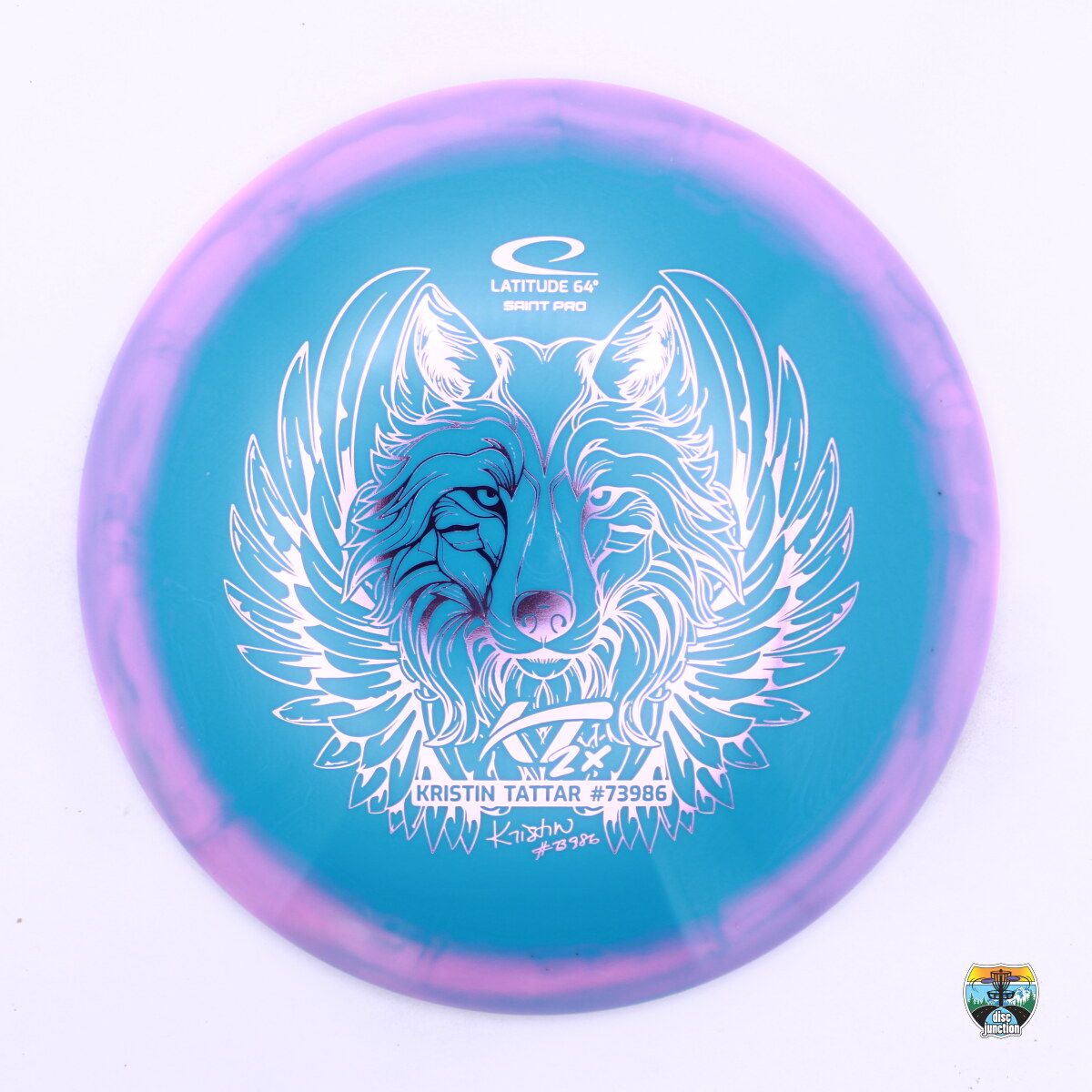Latitude 64° Gold Orbit Saint Pro 2024 Team Series Kristin Tattar 2x, Manufacturer Weight Range: 173+ Grams, Color: Blue/Pink, Serial Number: 0220-0016