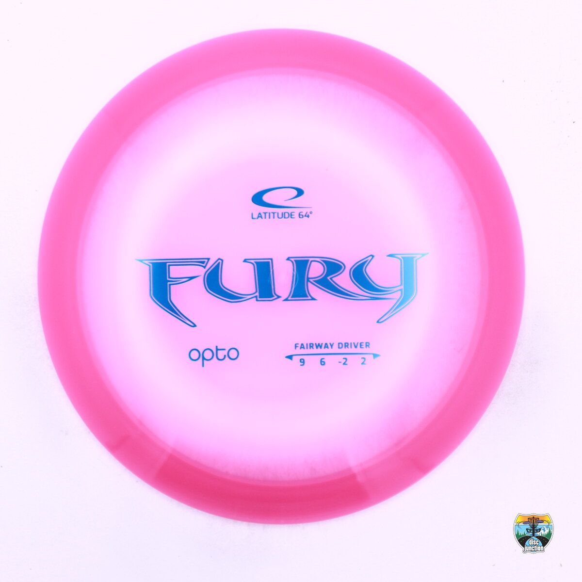 Latitude 64° Opto Fury, Manufacturer Weight Range: 165-169 Grams, Color: Pink, Serial Number: 0329-0044