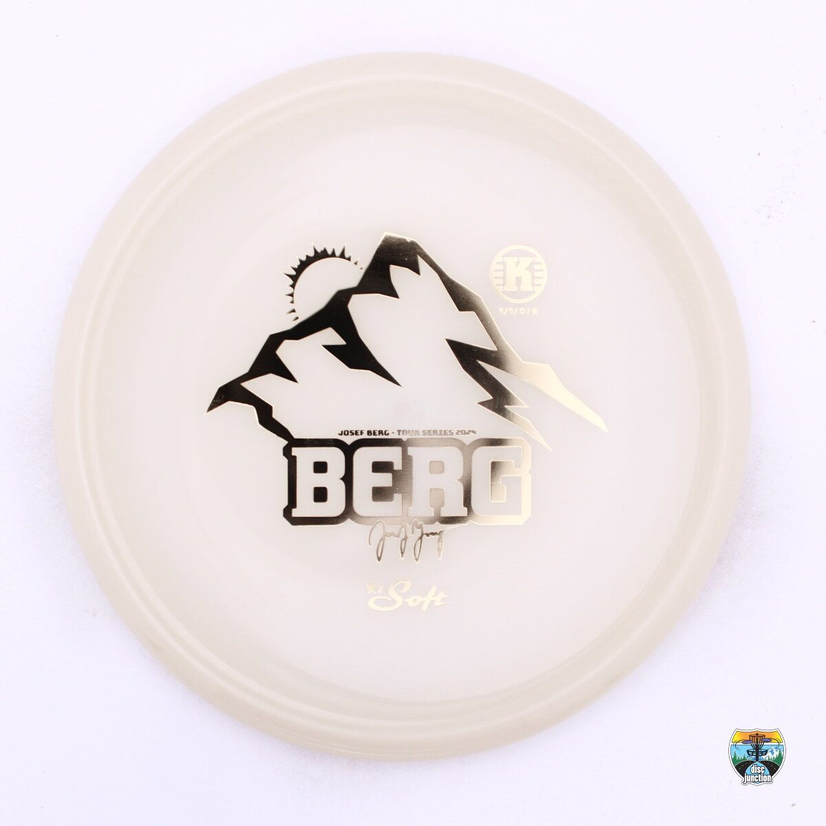 Kastaplast K1 Soft Glow Berg 2024 Tour Series Josef Berg, Manufacturer Weight Range: 173+ Grams, Color: Glow, Serial Number: 0329-0033