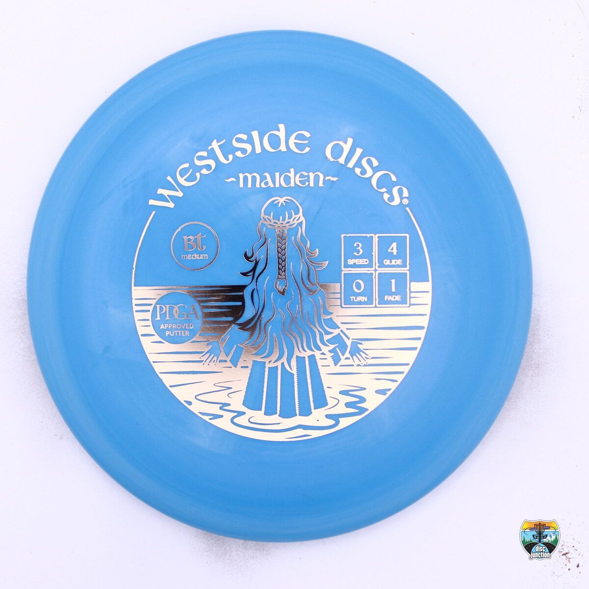 Westside Discs BT Medium Maiden, Manufacturer Weight Range: 173+ Grams, Color: Blue, Serial Number: 0391-0035