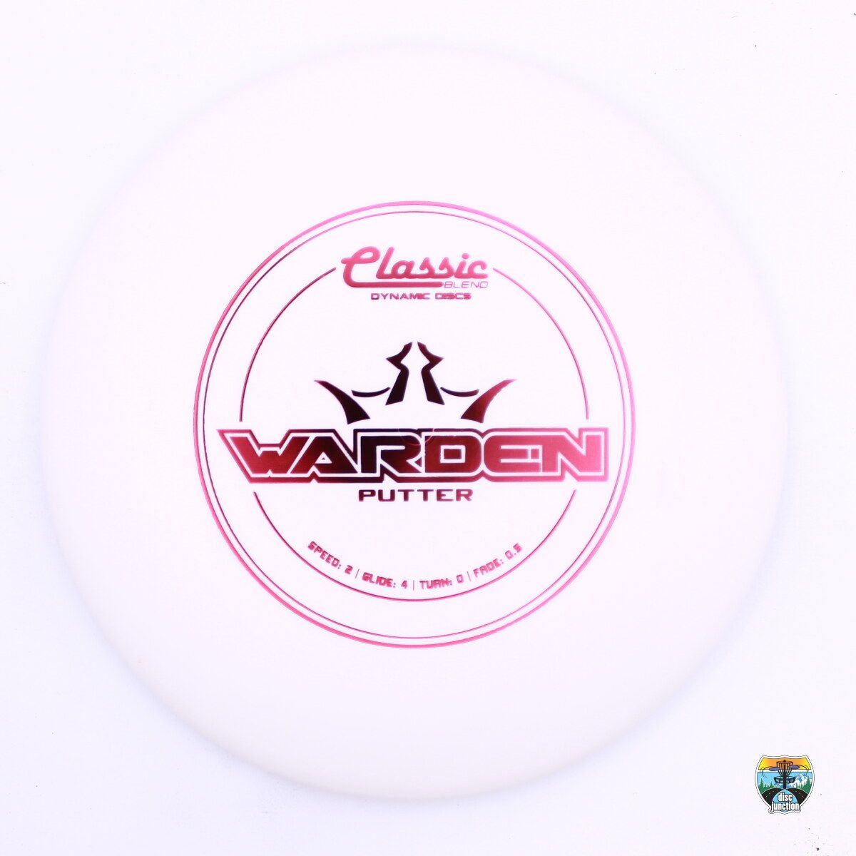 Dynamic Discs Classic Blend Warden, Manufacturer Weight Range: 173+ Grams, Color: White, Serial Number: 0434-0005