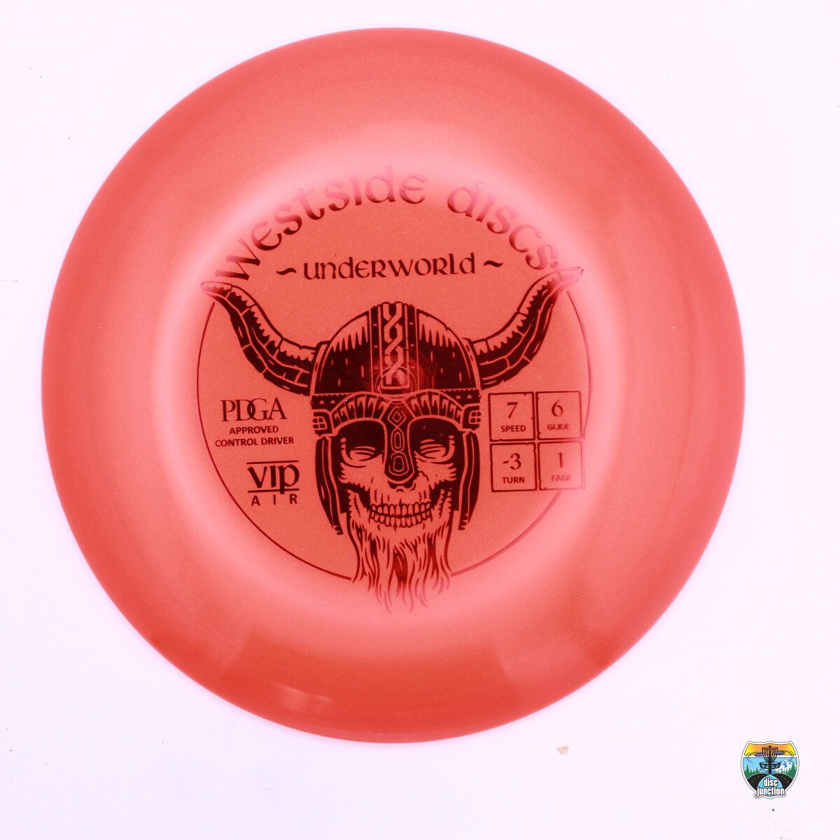 Westside Discs VIP Air Underworld, Manufacturer Weight Range: 155-159 Grams, Color: Orange, Serial Number: 0413-0031