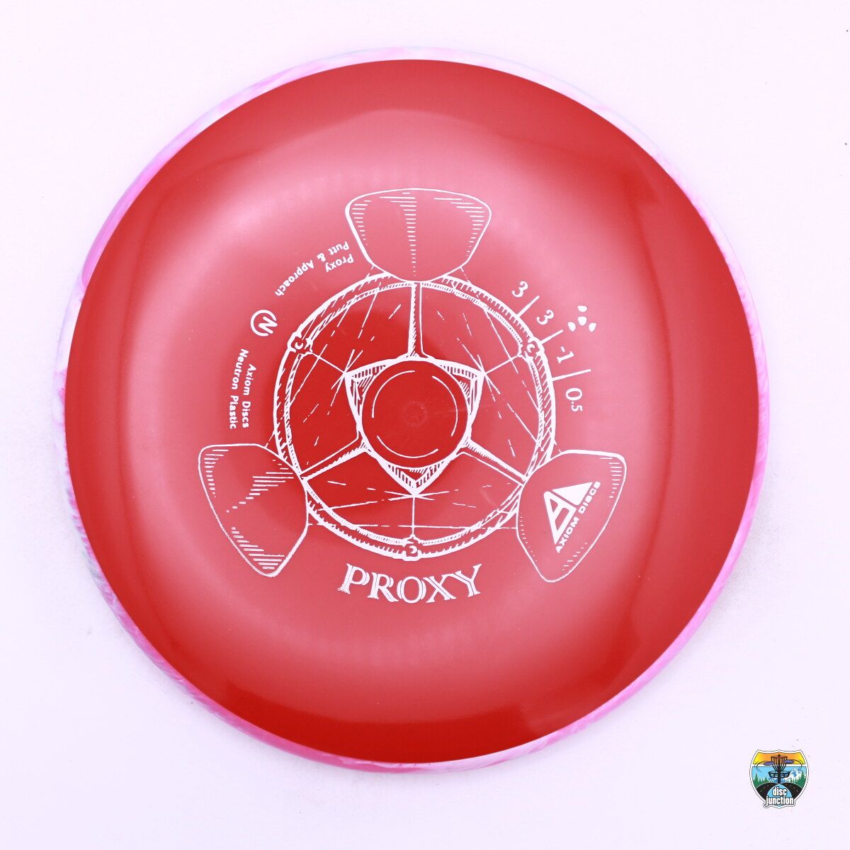 Axiom Neutron Proxy, Manufacturer Weight Range: 170-175 Grams, Color: Red/Pink, Serial Number: 0252-0132