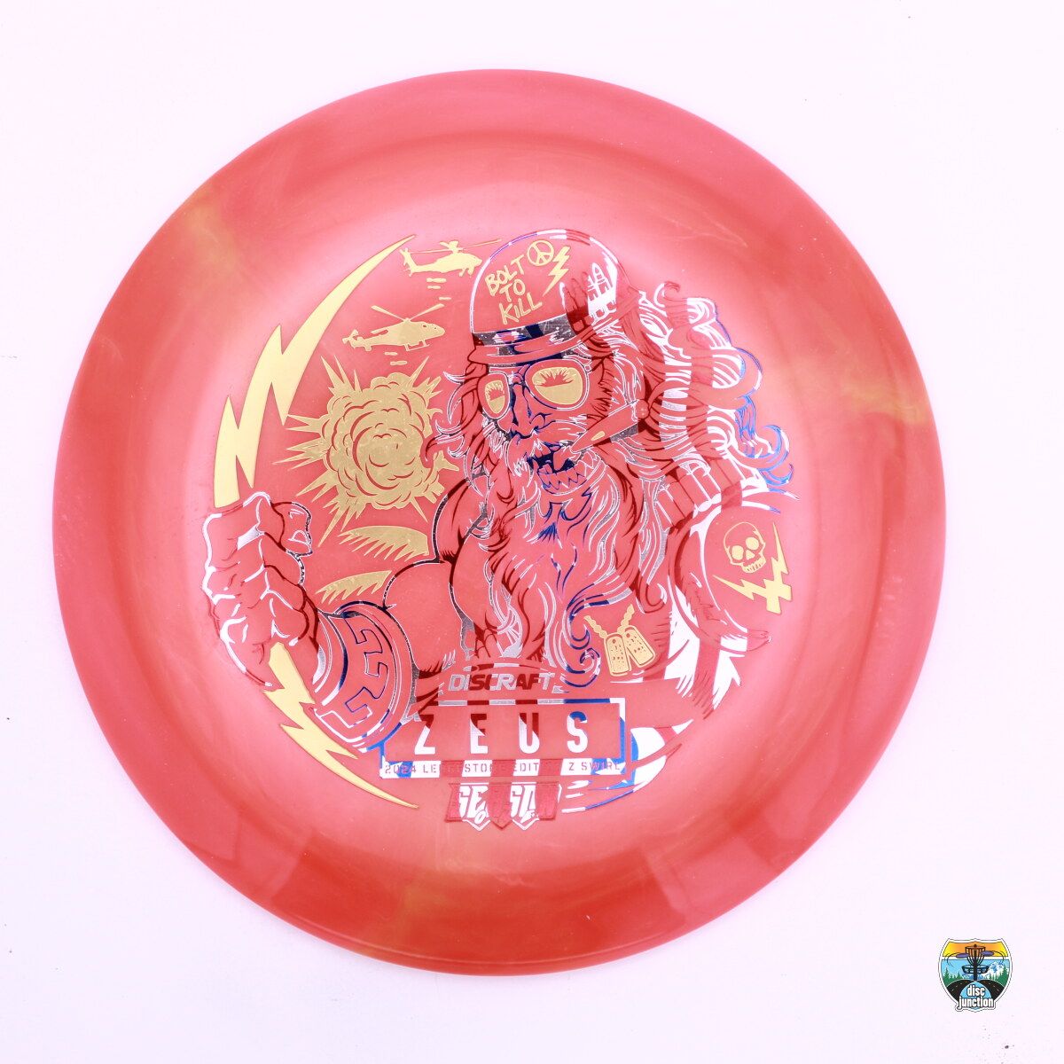 Discraft Z Swirl Zeus Ledgestone Edition 2024 Season 1, Manufacturer Weight Range: 173-174 Grams, Color: Orange, Serial Number: 0000-0286