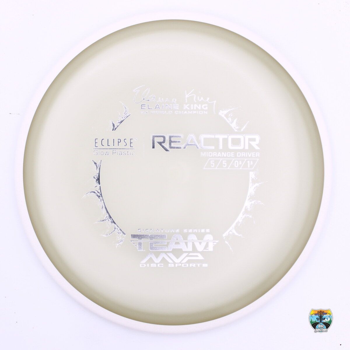 MVP Eclipse Reactor Signature Series Elaine King 5x, Manufacturer Weight Range: 176-179 Grams, Color: Glow/White, Serial Number: 0401-0284