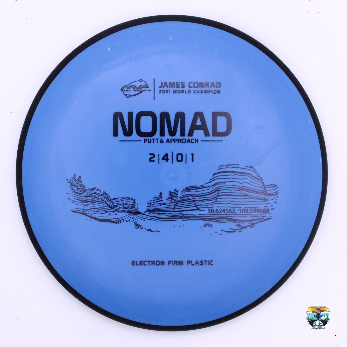 MVP Electron Firm Nomad James Conrad 2021 World Champion, Manufacturer Weight Range: 170-175 Grams, Color: Blue, Serial Number: 0401-0316