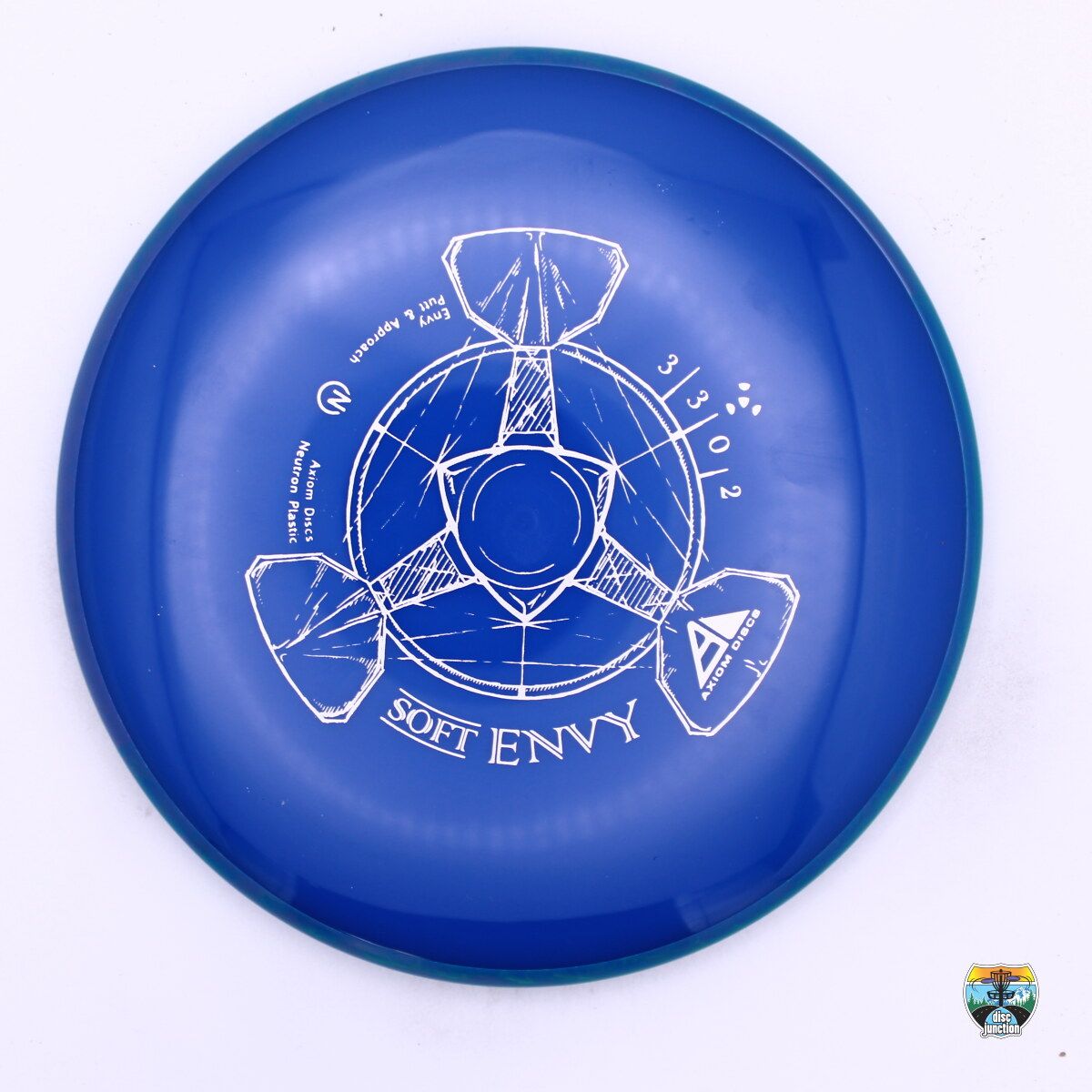 Axiom Neutron Soft Envy, Manufacturer Weight Range: 170-175 Grams, Color: Blue/Blue, Serial Number: 0288-0064