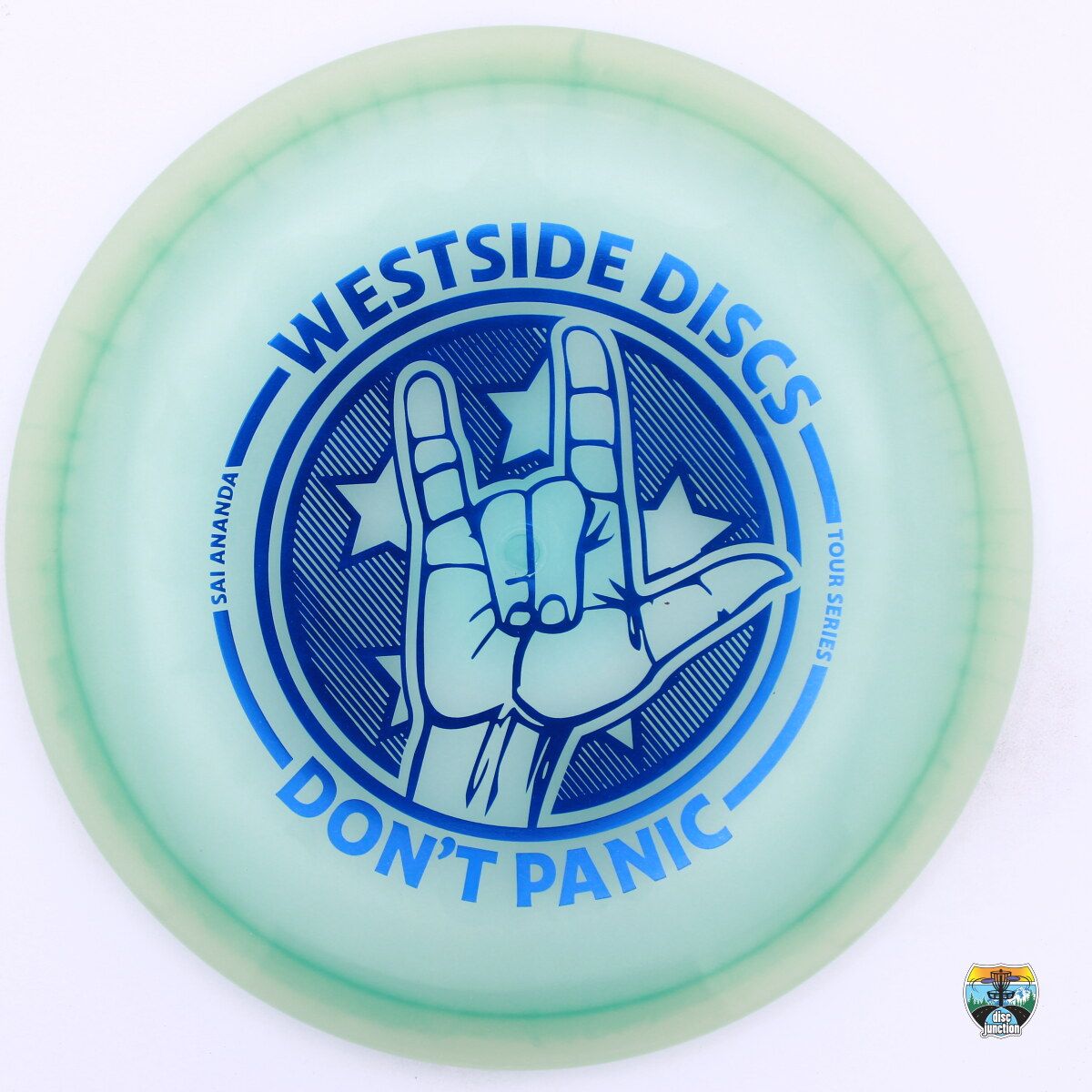 Westside Discs VIP-Ice Orbit Moonshine Gatekeeper 2024 Tour Series Sai Ananda, Manufacturer Weight Range: 177+ Grams, Color: Green/Glow, Serial Number: 0227-0053