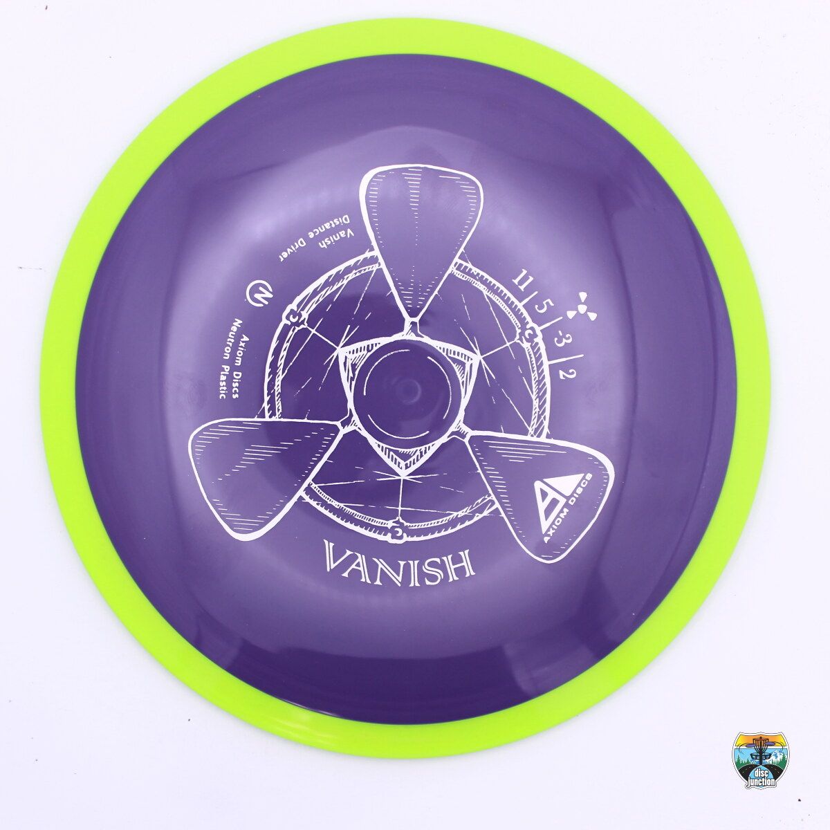 Axiom Neutron Vanish, Manufacturer Weight Range: 160-164 Grams, Color: Purple/Green, Serial Number: 0401-0168