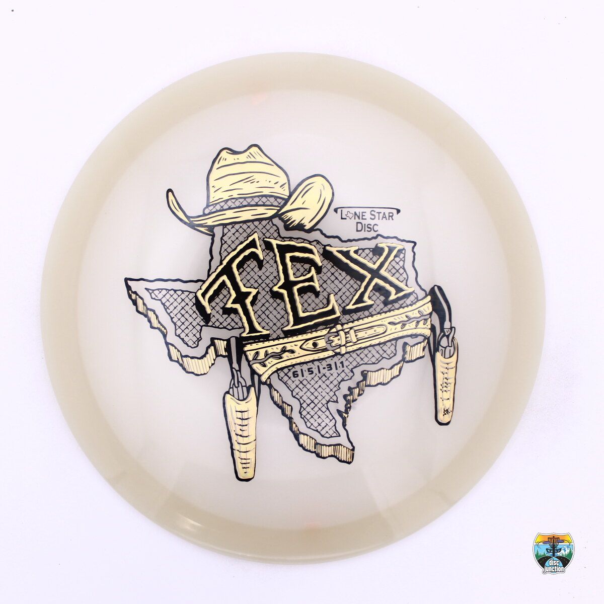 Lone Star Disc Alpha Glow Tex, Manufacturer Weight Range: 173-176 Grams, Color: Glow, Serial Number: 0244-0021