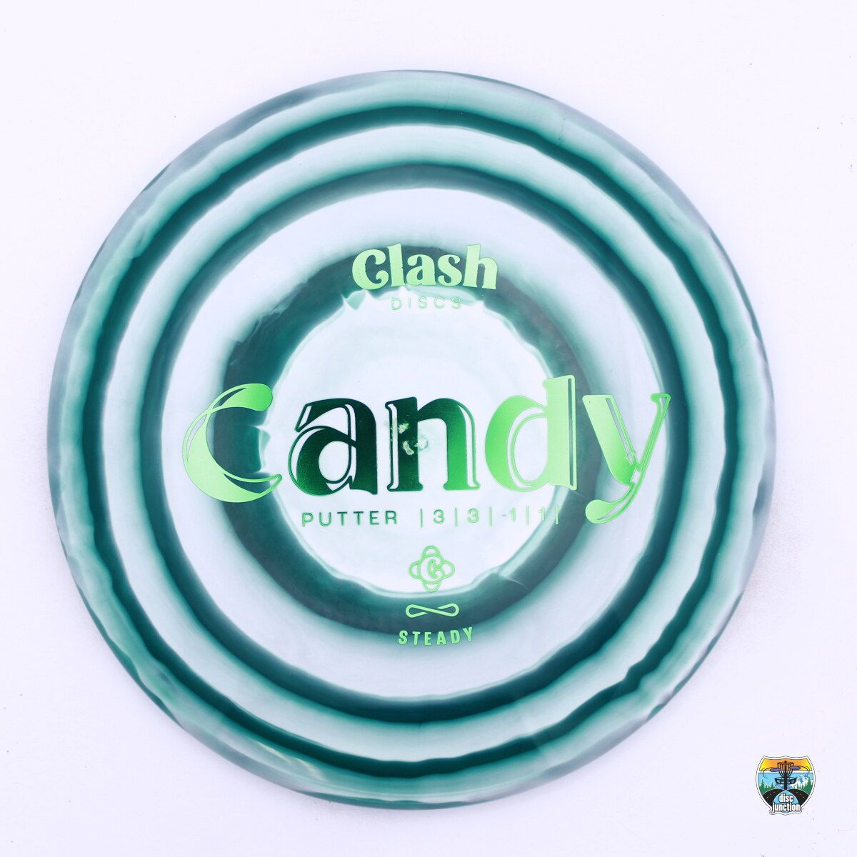 Clash Discs Steady Ring Candy, Manufacturer Weight Range: 170-172 Grams, Color: Green, Serial Number: 0247-0002