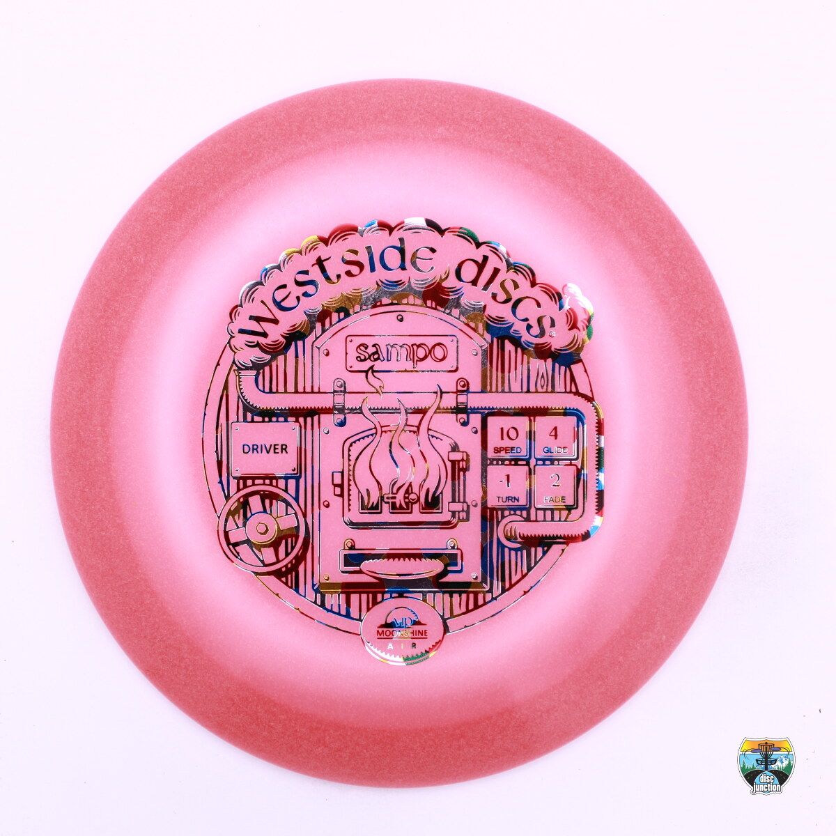 Westside Discs VIP Air Moonshine Sampo, Manufacturer Weight Range: 150-159 Grams, Color: Pink, Serial Number: 0000-0113