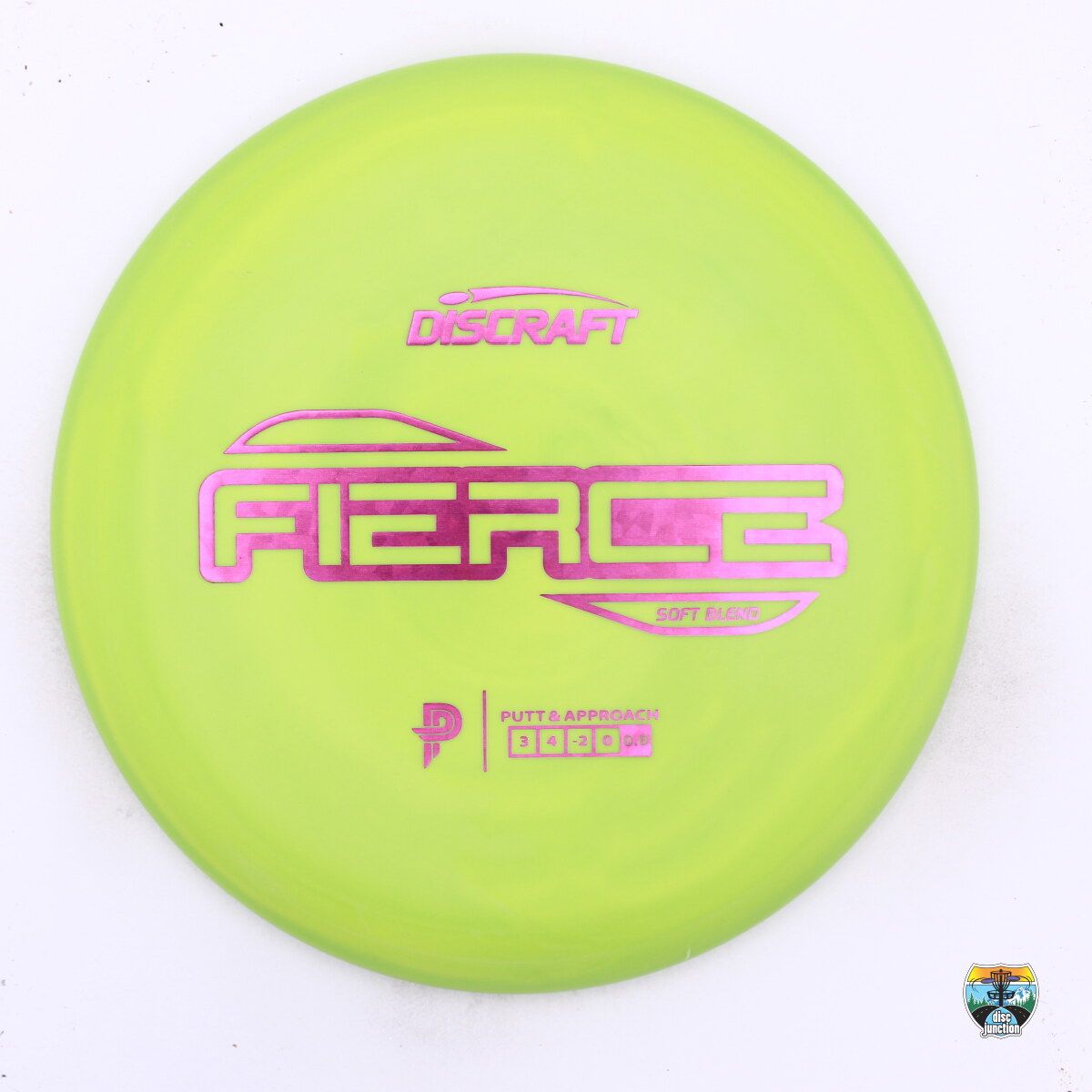 Discraft Soft Fierce Paige Pierce, Manufacturer Weight Range: 173-174 Grams, Color: Green, Serial Number: 0385-0114