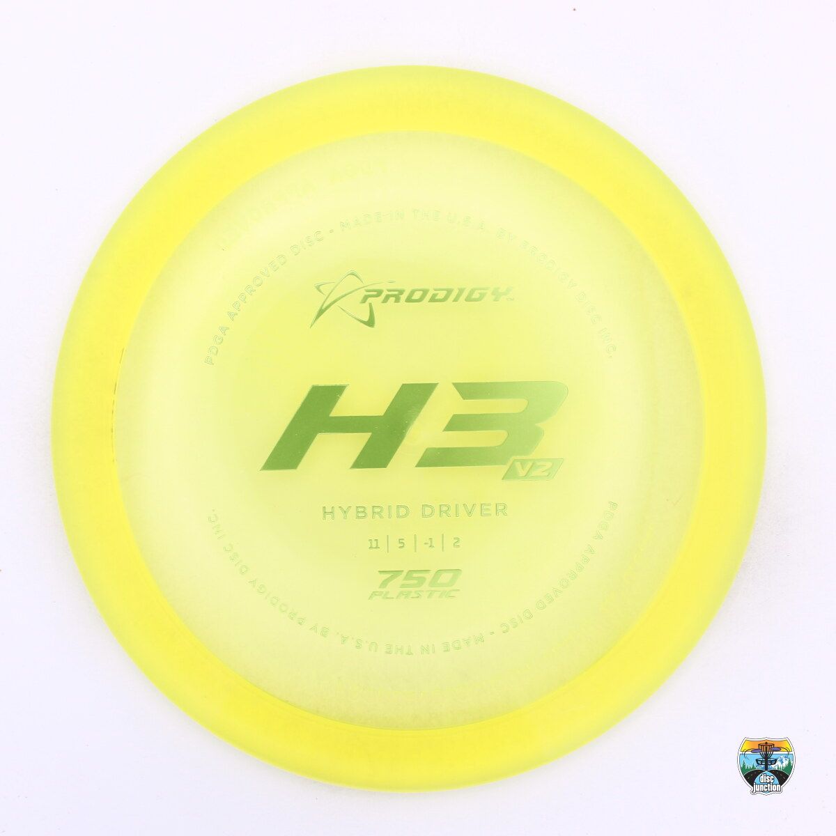 Prodigy 750 H3 V2, Manufacturer Weight Range: 170-176 Grams, Color: Yellow, Serial Number: 0000-0180