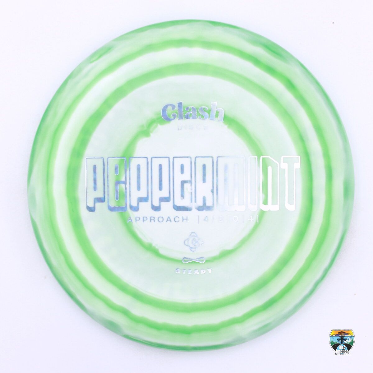Clash Discs Steady Ring Peppermint, Manufacturer Weight Range: 170-172 Grams, Color: Green/White, Serial Number: 0226-0003